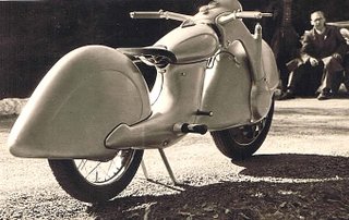 Illustration for article titled This Prototype Motorcycle Represented A Gloriously Backwards Future